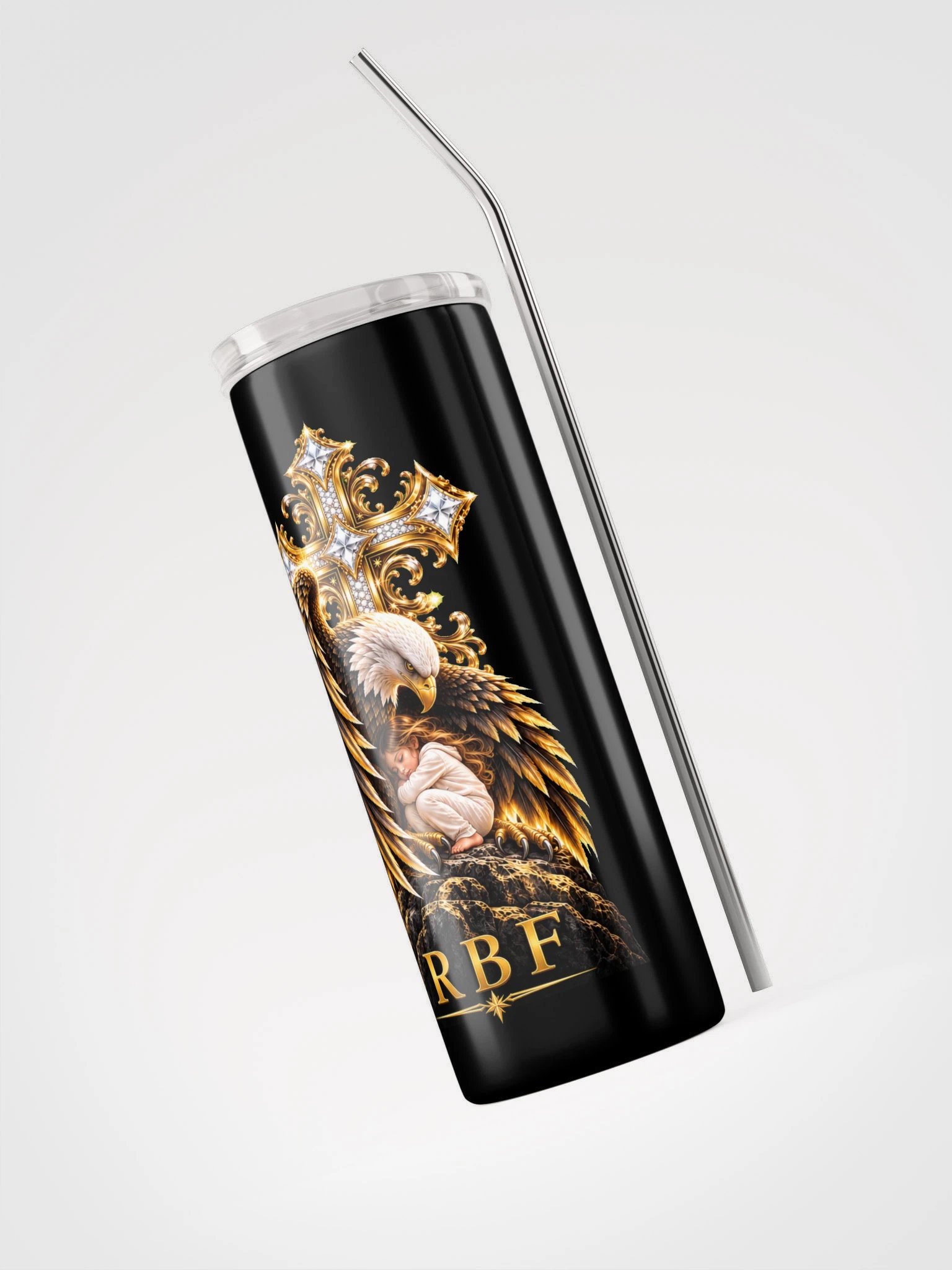 RBF Sheltered by Faith Eagle & Cross Tumbler product image (3)