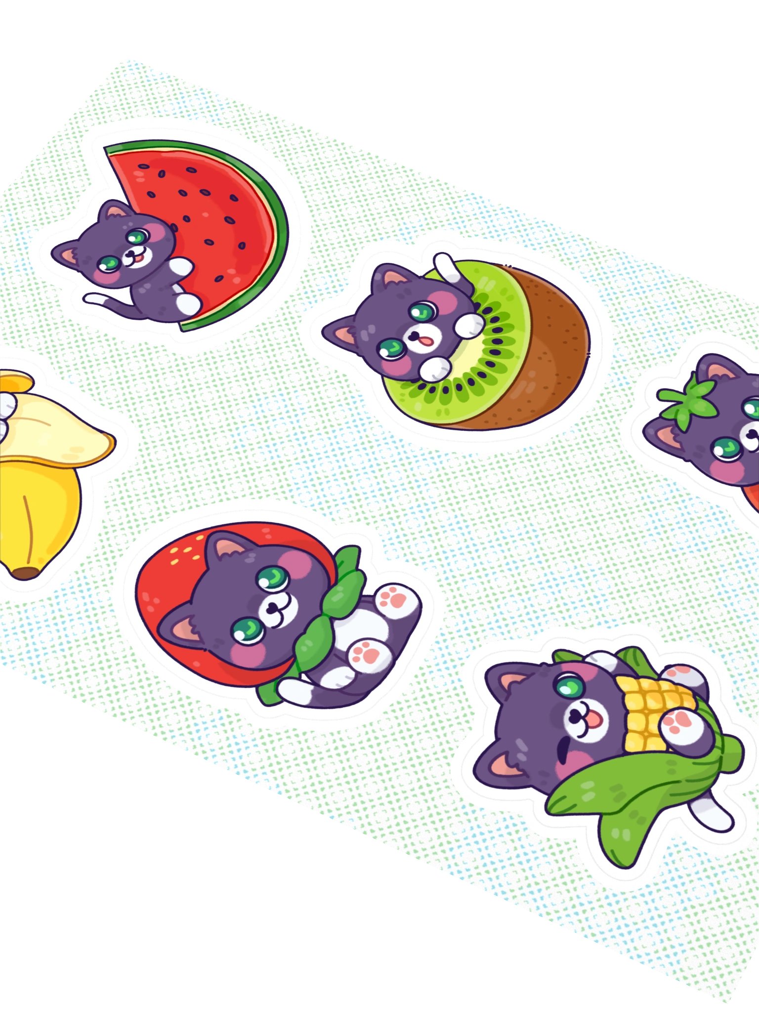Fruit Cat Salem Sticker Sheet product image (2)