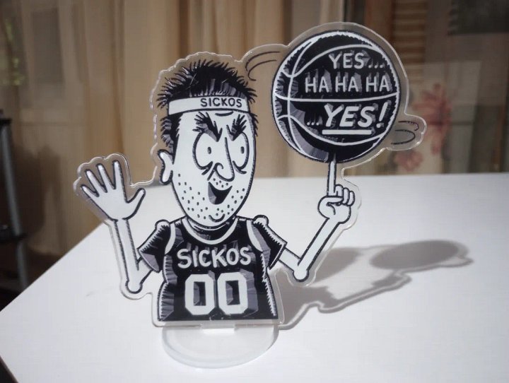 (Limited Stock) The Sickos Committee Beveled #1 Fan Basketball Acrylic Stand product image (1)