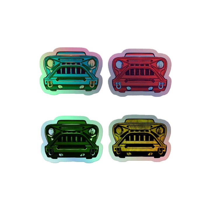 Holographic Jeep Stickers product image (2)