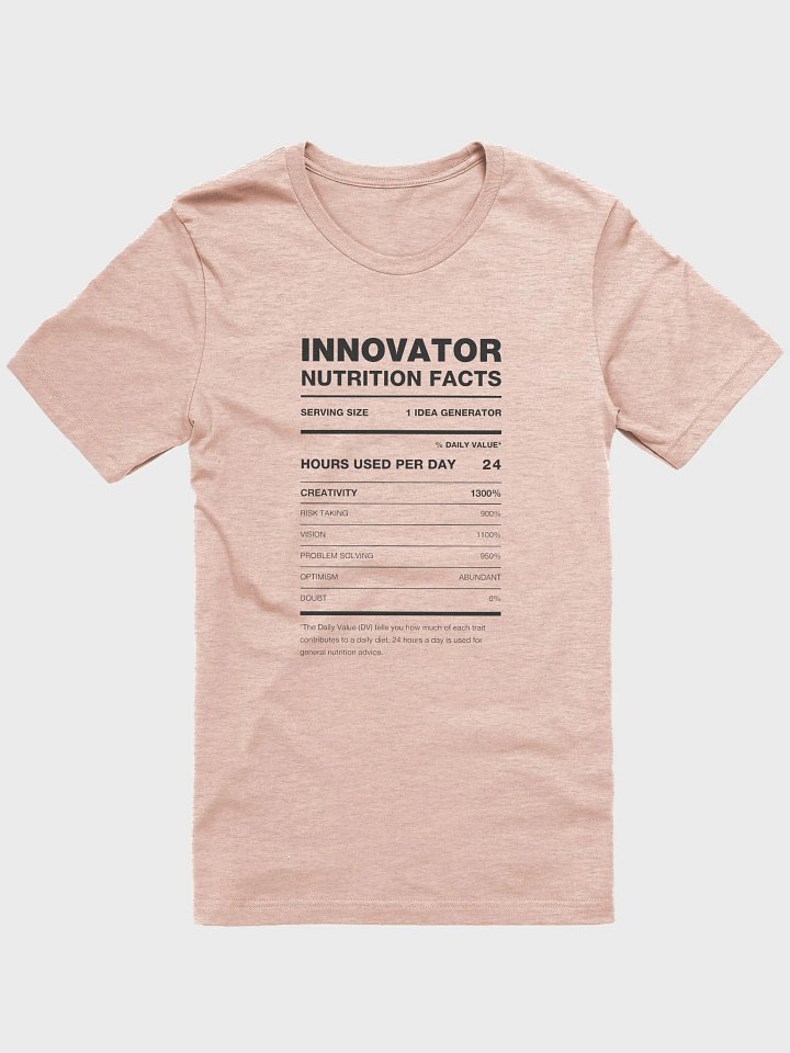 INNOVATOR Nutrition Facts Supersoft Tee product image (17)