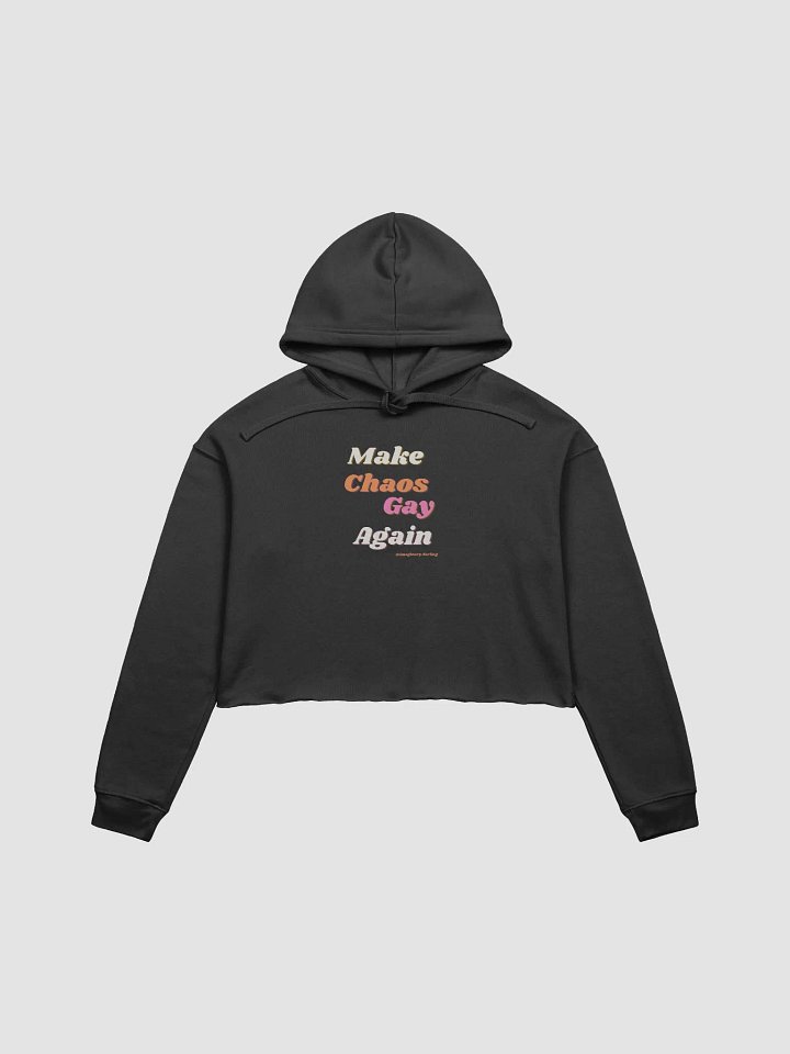 chaotic gay campaign cropped hoodie product image (1)