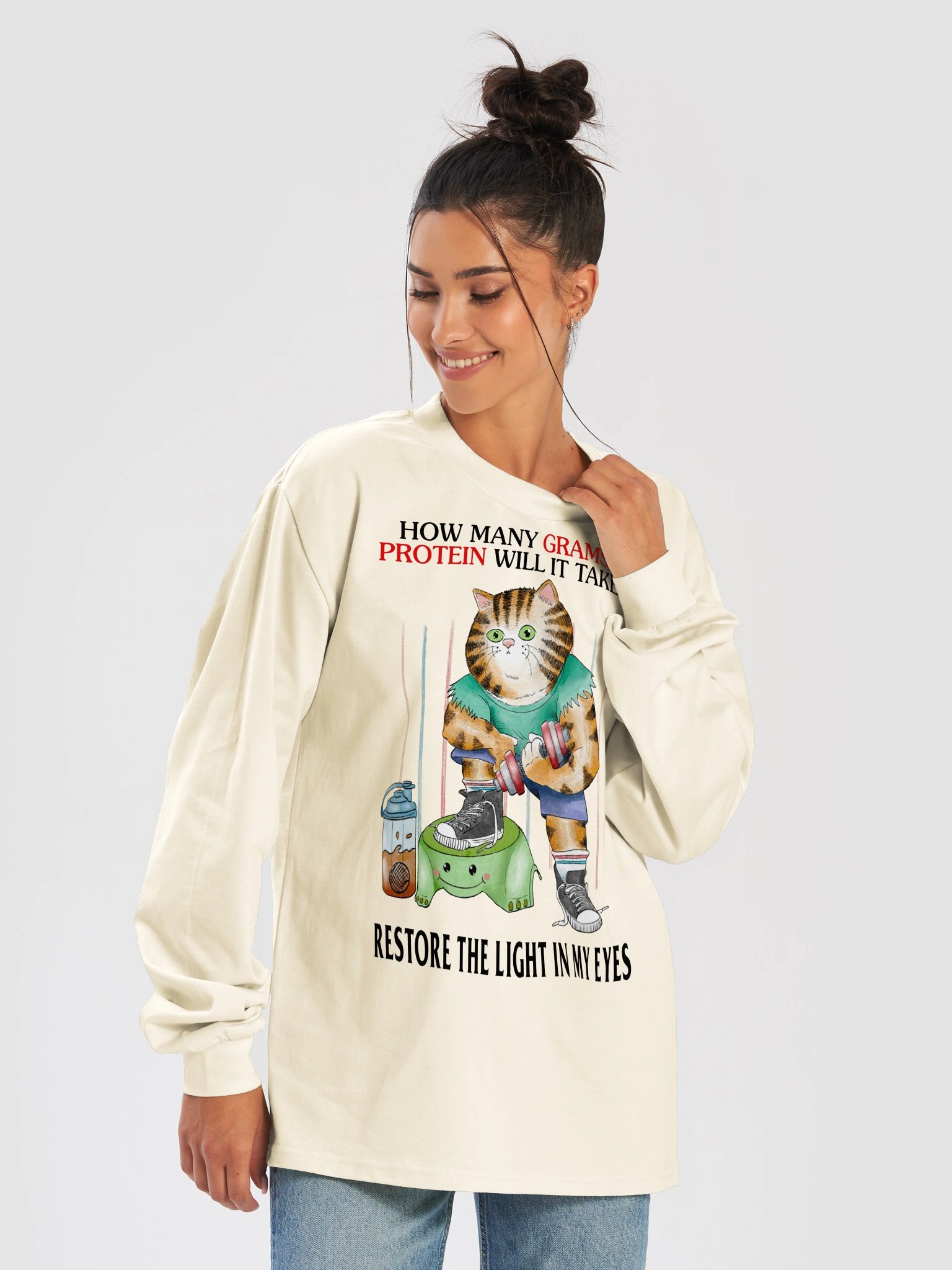 Protein Cat - BB x ASC Long Sleeve TShirt product image (3)
