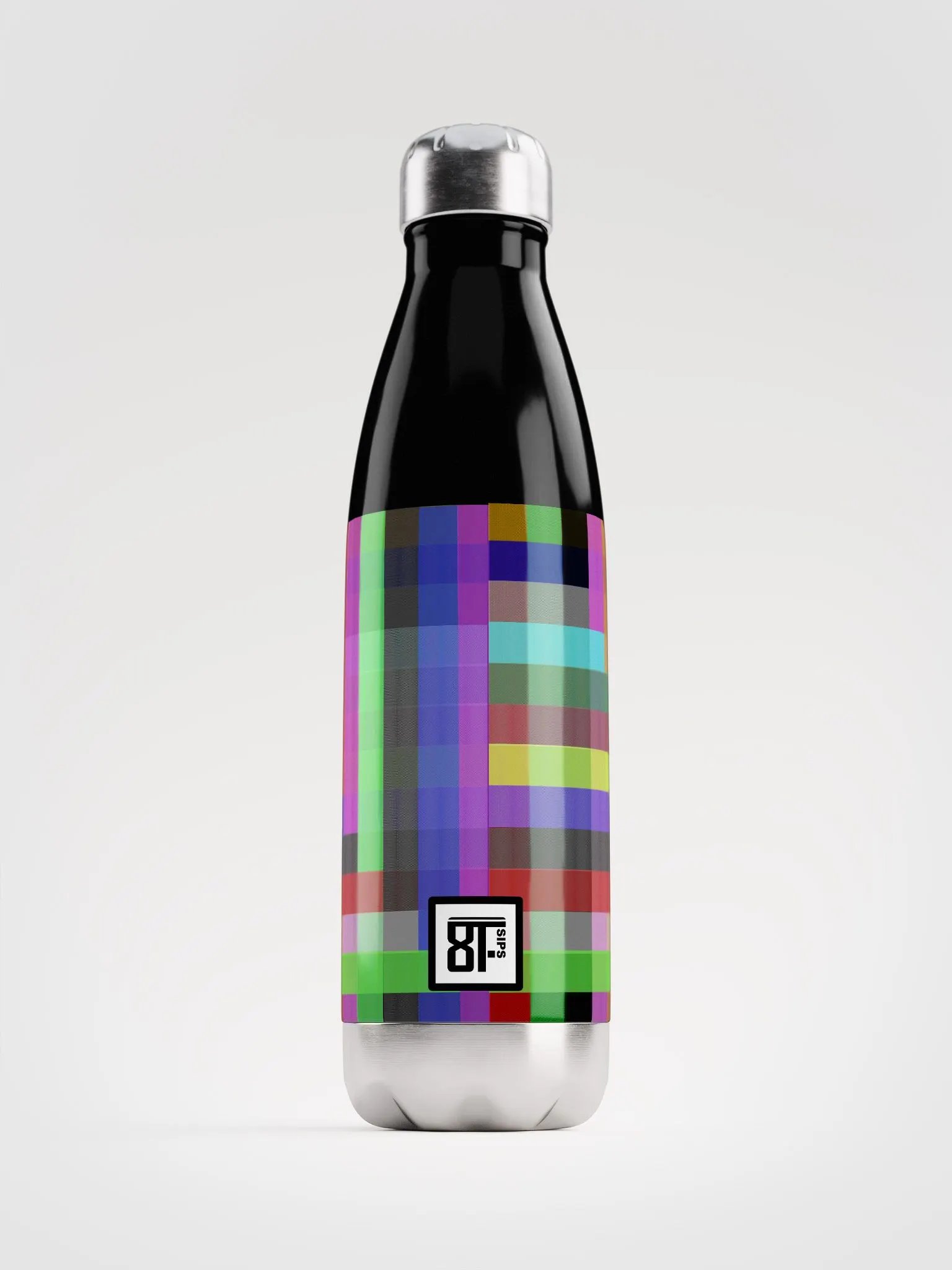 8T Sips Mosaic Stainless Steel Water Bottle product image (1)