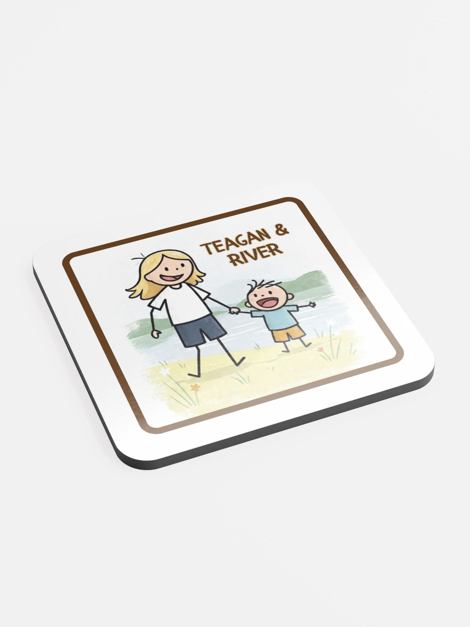 Teagan & River Personalized Cork Coaster product image (2)