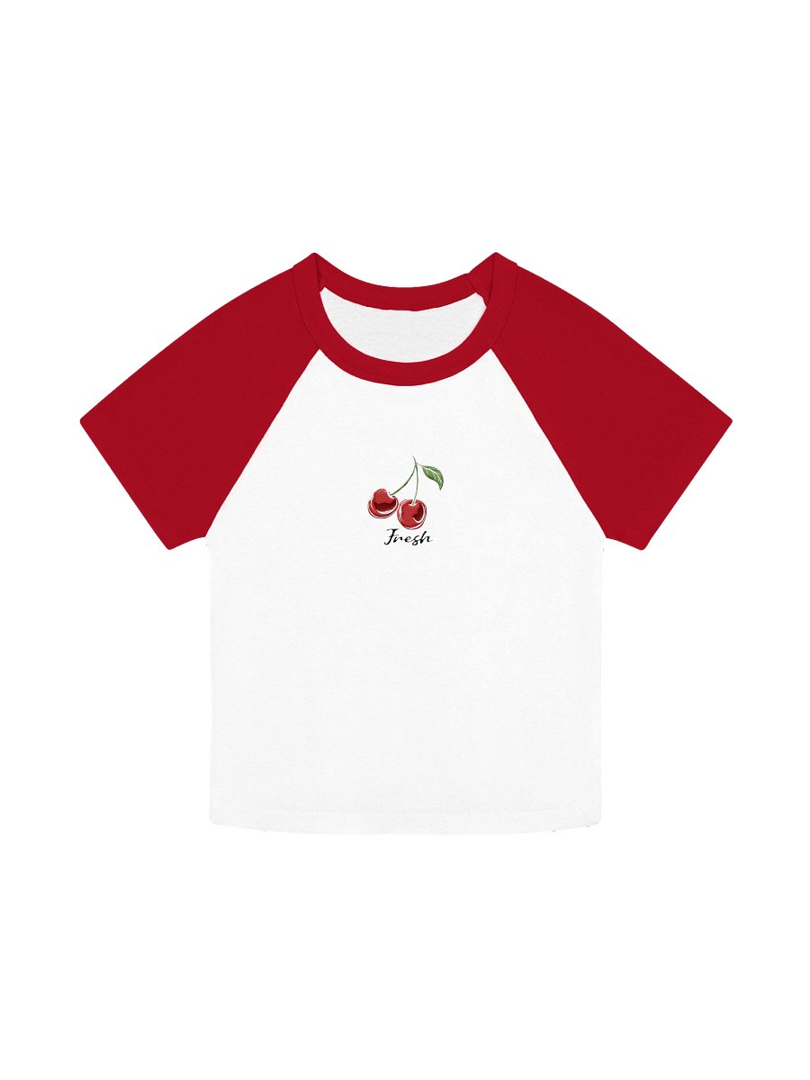 Fresh Cherries Embroidered Midi tee product image (1)