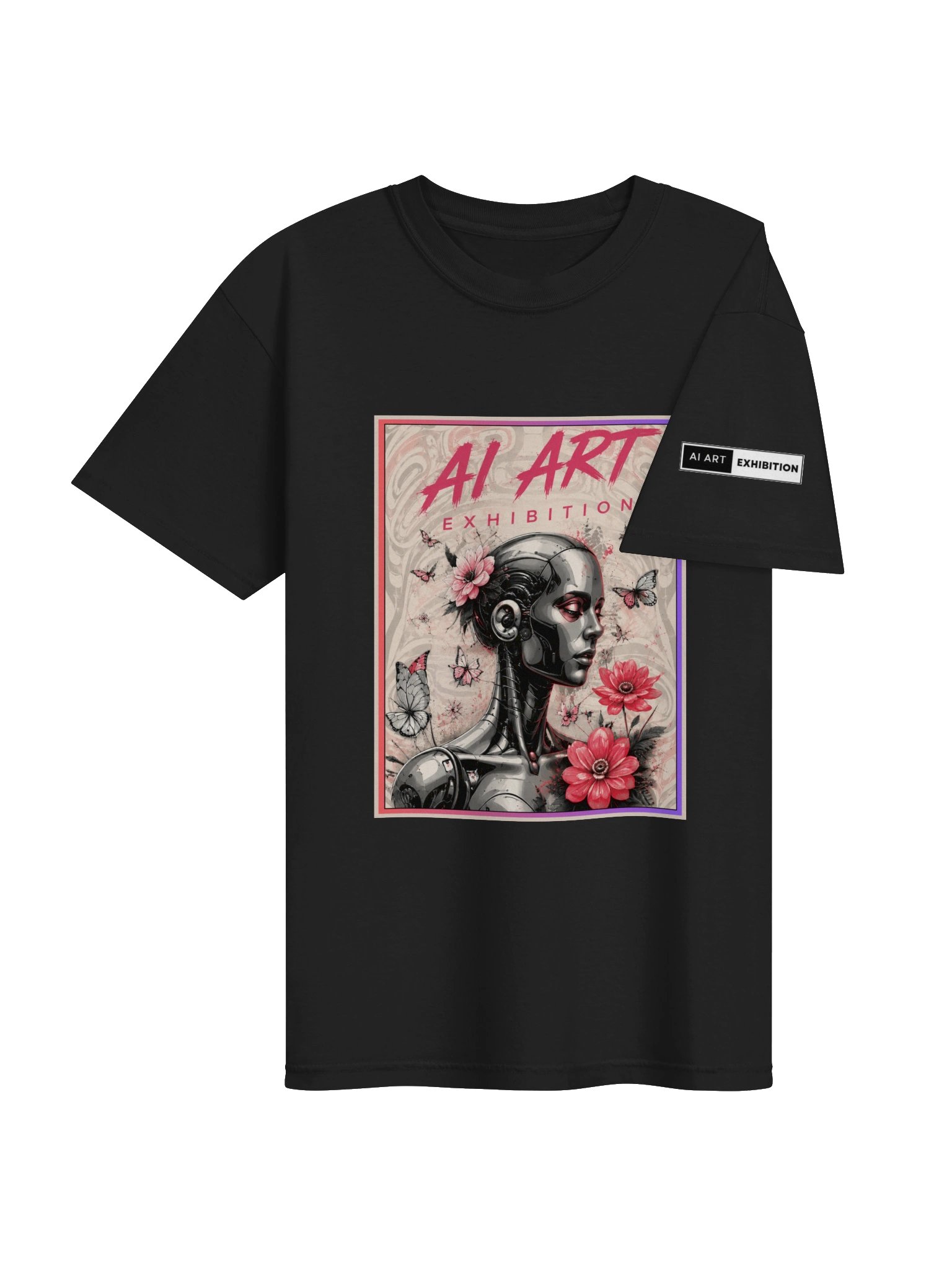 "AI ART EXHIBITION CYBER BLOOM" 100% cotton T-shirt product image (5)