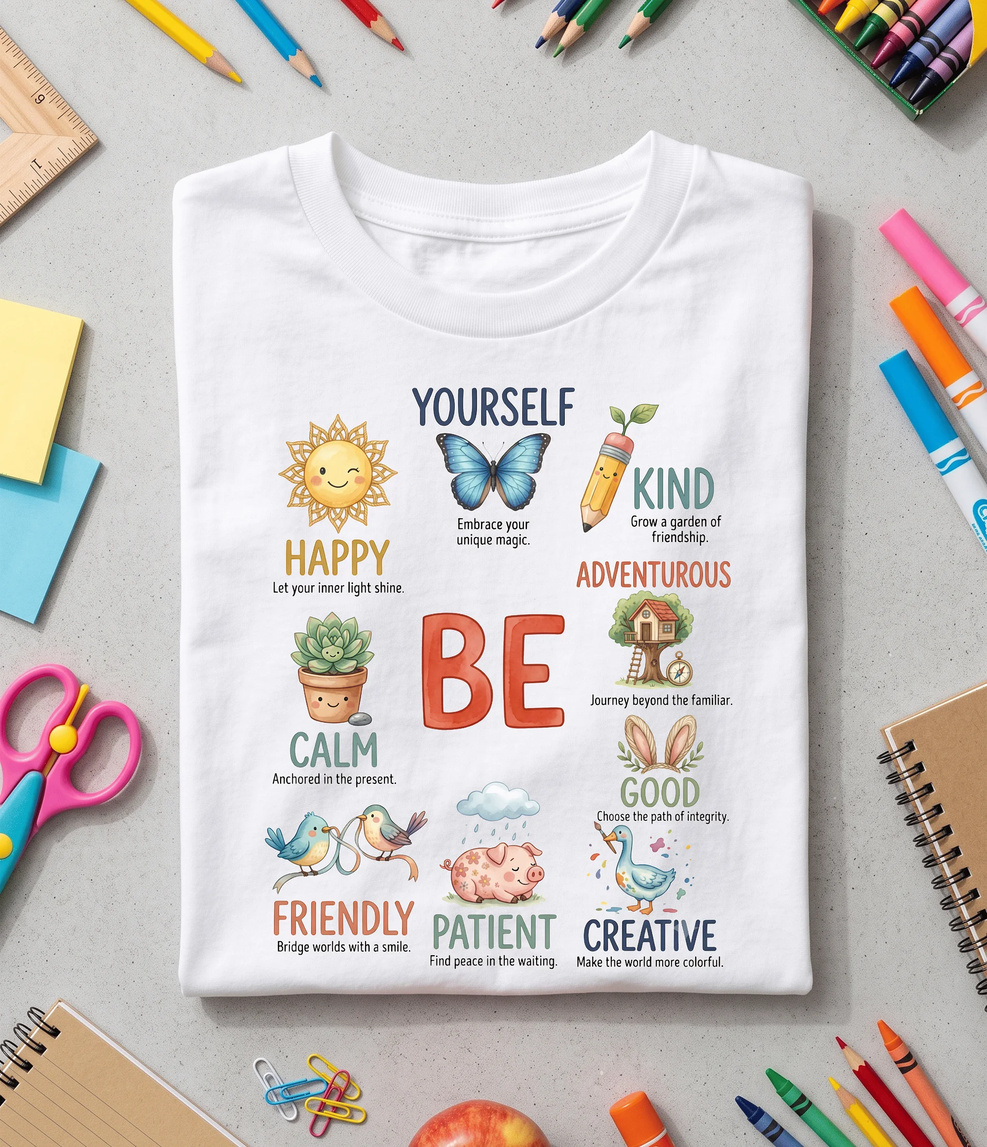 Be Kind Be Happy Affirmation Shirt product image (1)