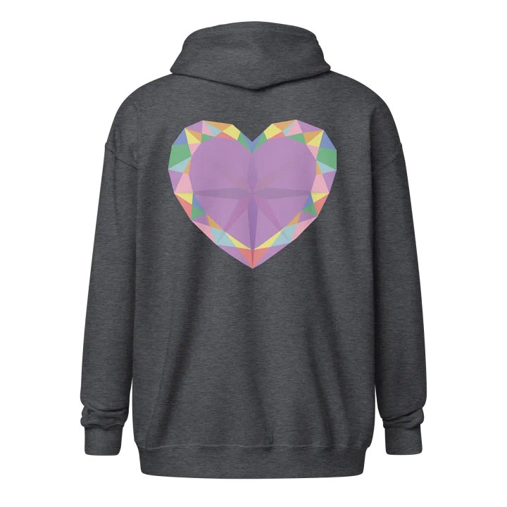 Crystal Pride Heart Zip-Up Hoodie product image (1)