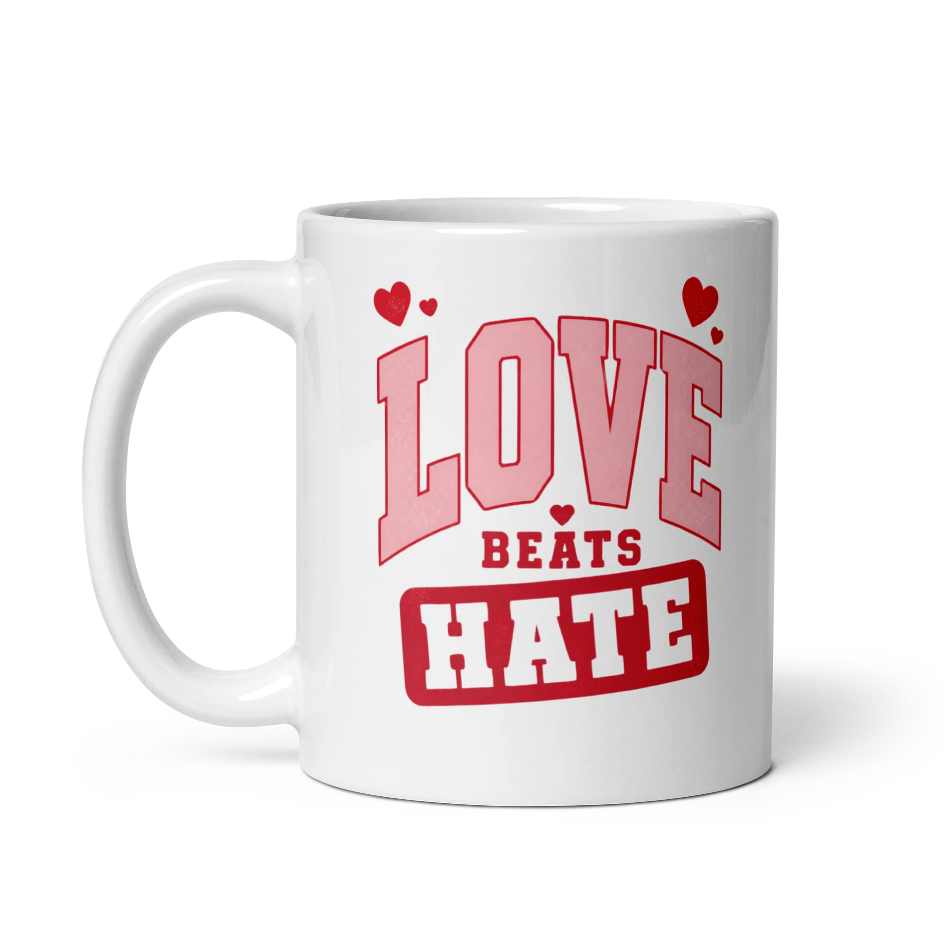Love Hate Red Graphic Mug product image (4)
