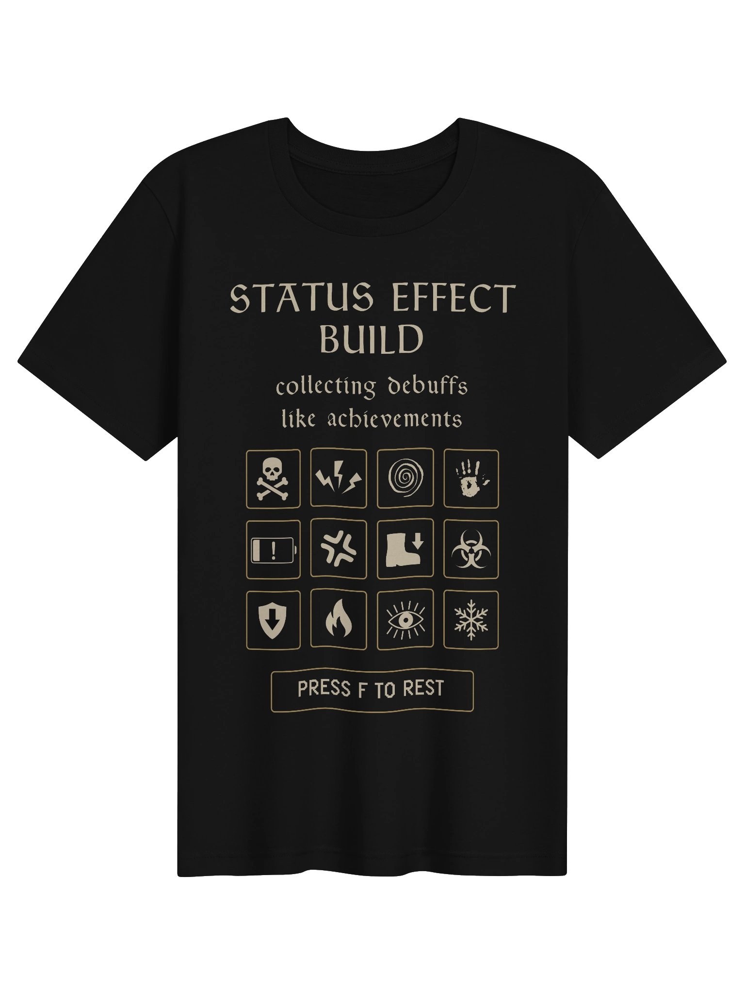 Status Effect Build Shirt | Chronic Illness Gamer & Spoonie Tee product image (1)