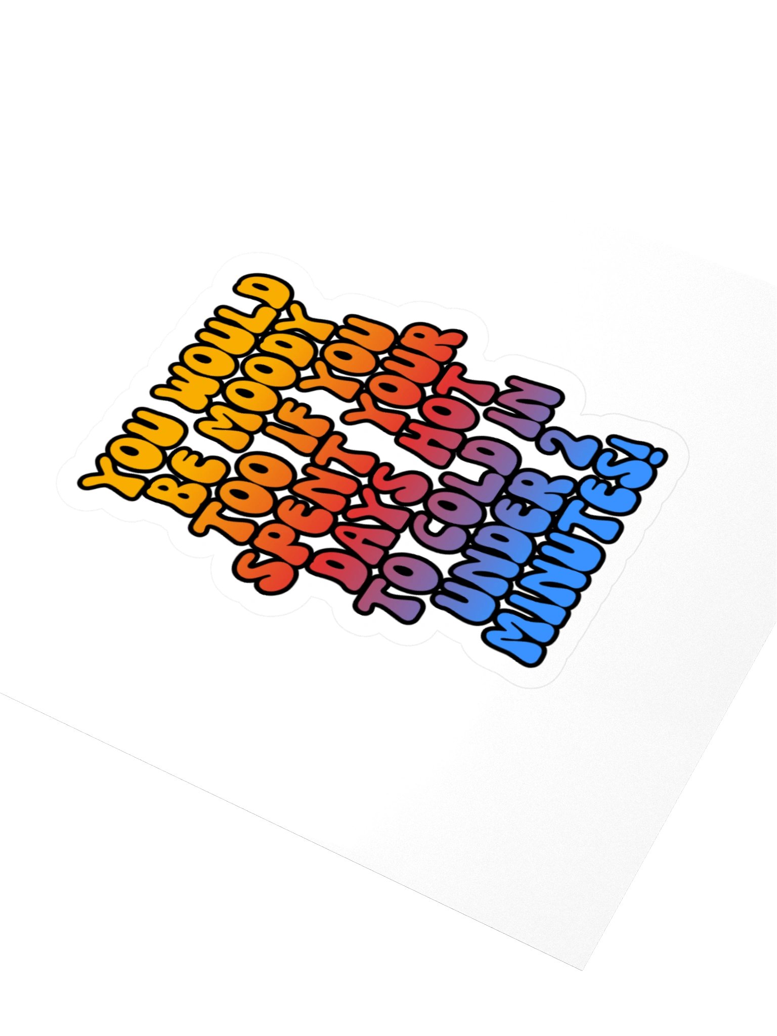 Menopause Chaos Kiss Cut 4"x4" Vinyl Sticker product image (3)