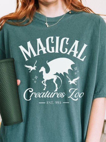 Magical Creatures Zoo Vintage Minimalist Cozy Shirt product image (4)