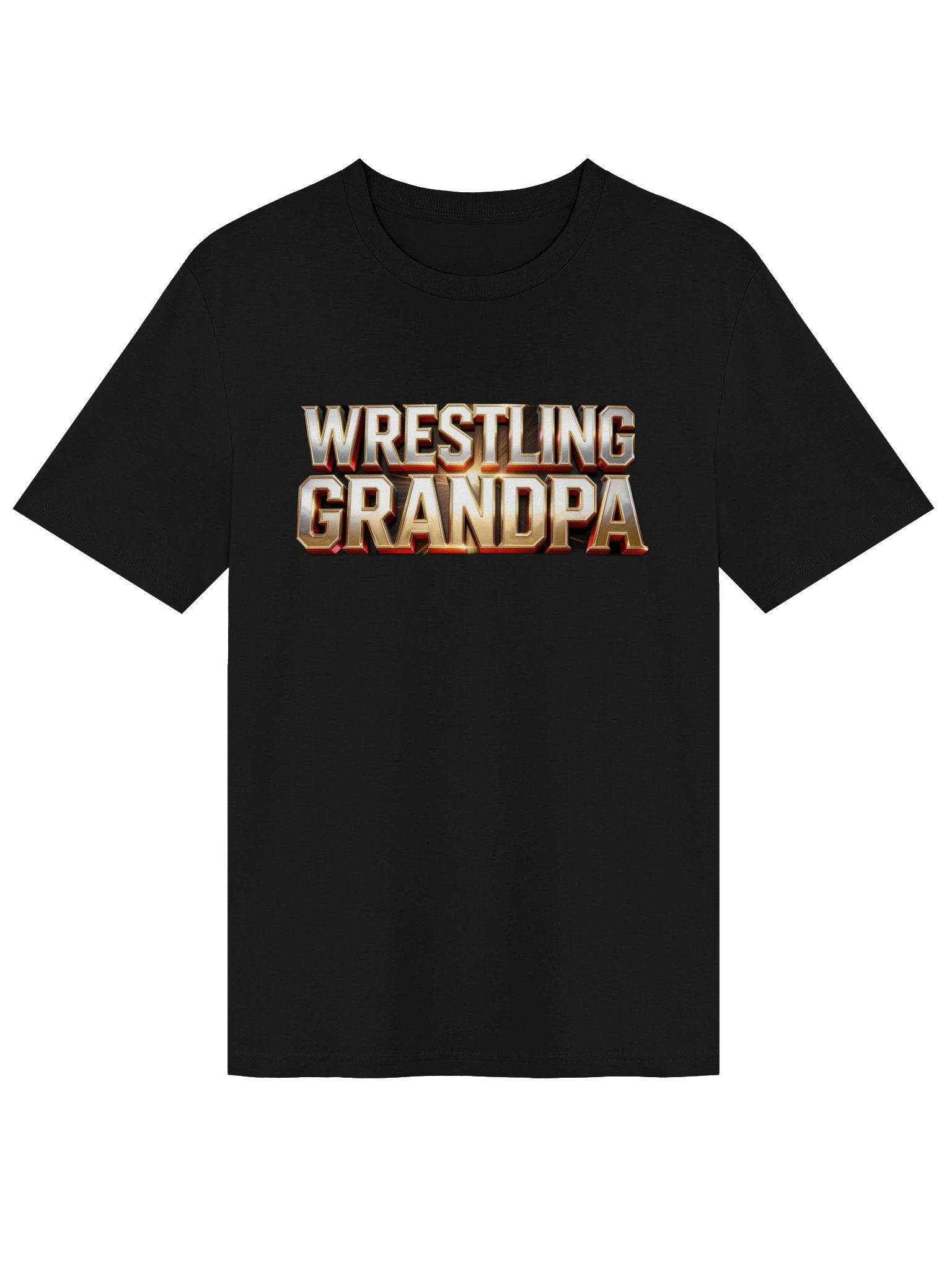 Wrestling Grandpa Metallic 3D Tee product image (1)