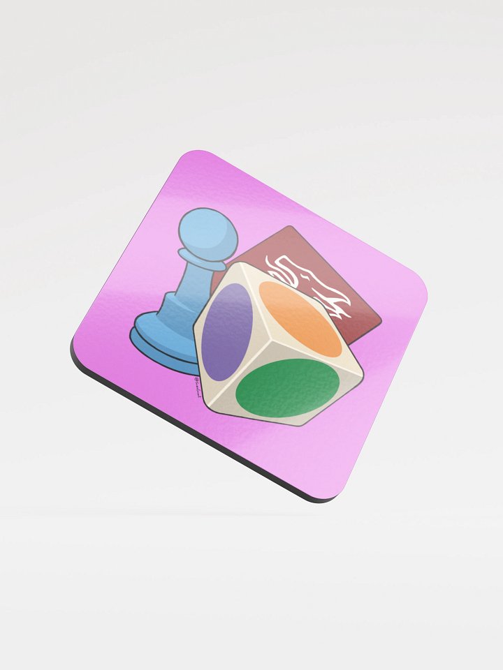 Pieces of Play - Glossed Cork Coaster product image (1)