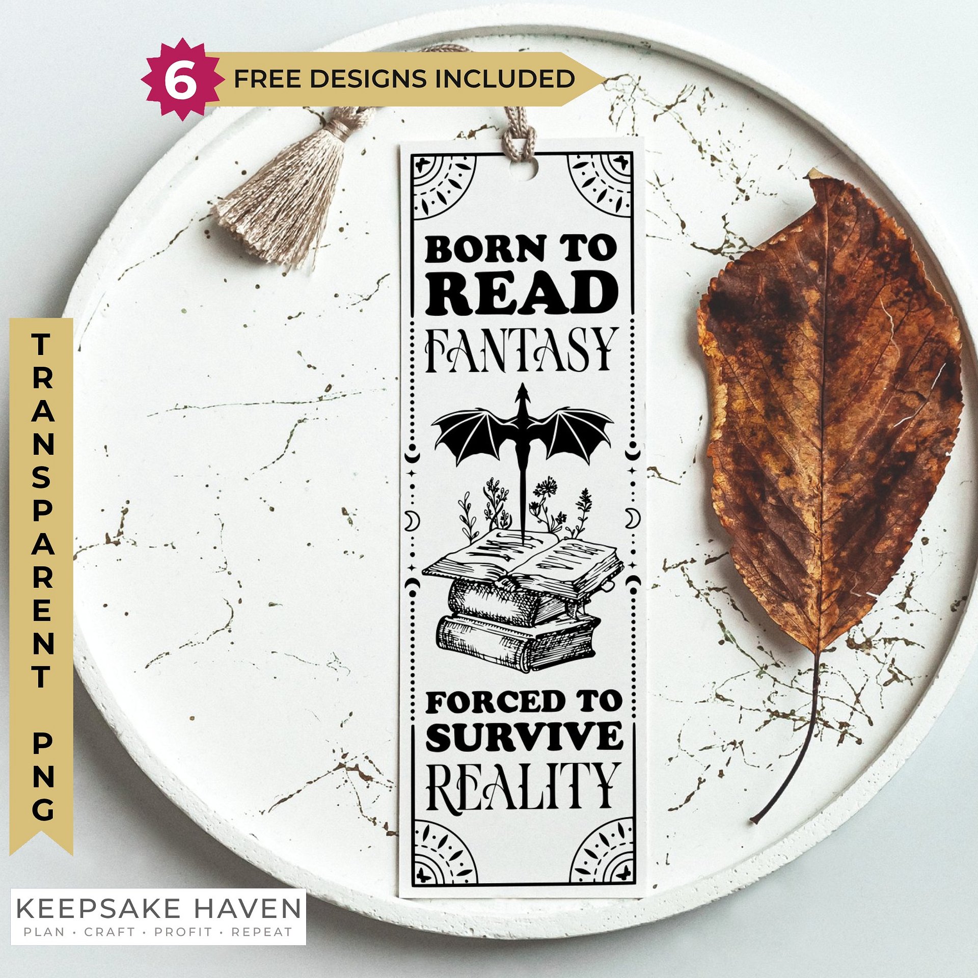 Book Dragon Smut Book Reader Fantasy Romance Lover Bookmark SVG, Book Trope Tarot Romantasy Laser Cut File DIY Gift for Sister, Best Friend product image (1)
