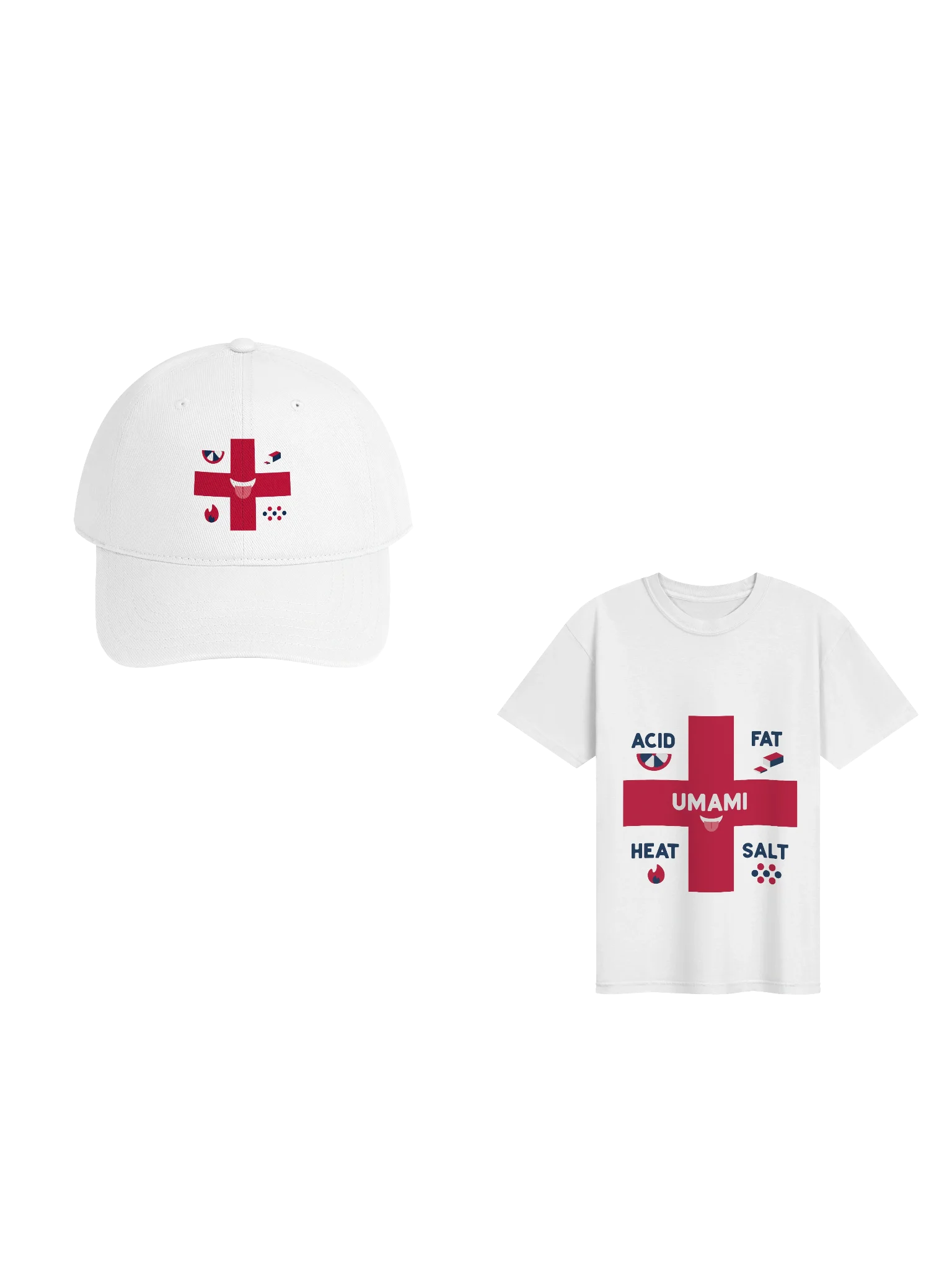 Add Taste USA Abstract Blue Cross Dad Hat & Tee Bundle product image (1)