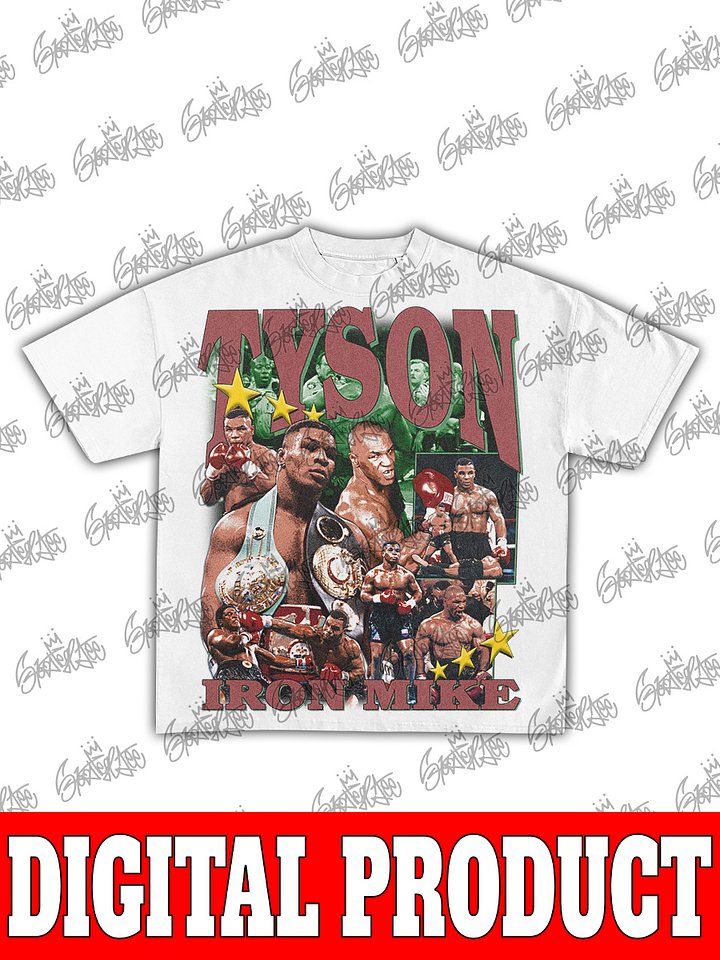 Mike Tyson Iron Mike Boxing Champion Vintage Digital T-Shirt product image (2)