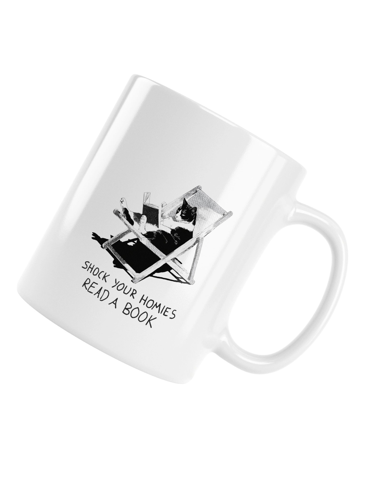 Shock Your Homies Read A Book Mug – Funny Sarcastic Reading Meme Coffee Mug | 11oz Book Lover Gift product image (6)