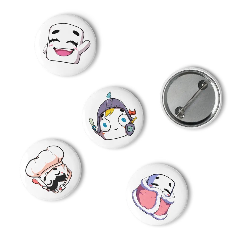 Tofu Emote Pin Button Pack 2 product image (10)
