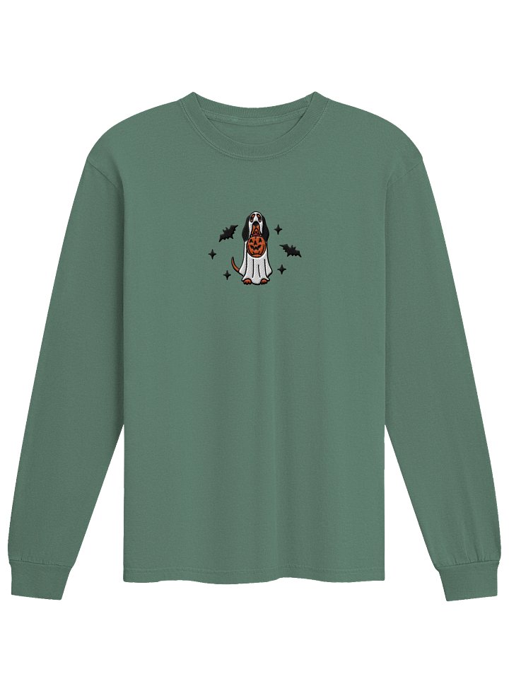 Halloween Bloodhound(Black & Tan) Embroidered Lomg-sleeved T-Shirt product image (25)