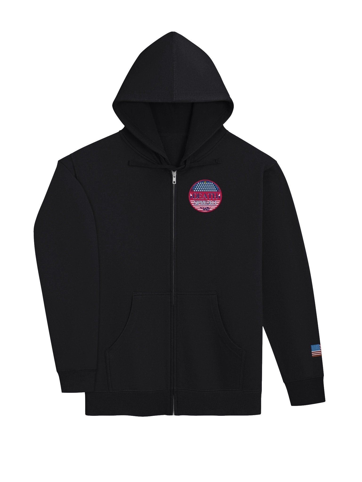 Death Spread Zipper Hoodie - Semiquincentennial Edition product image (3)