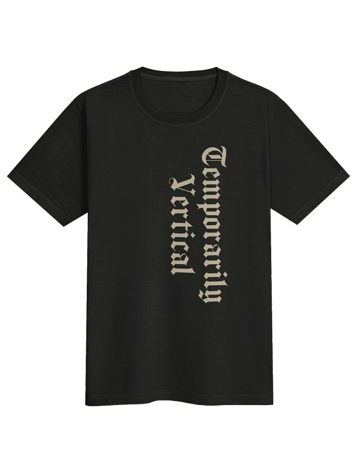 Temporarily Vertical Shirt | Dark Humor Chronic Illness Tee | Double-Sided Invisible Illness Shirt product image (1)