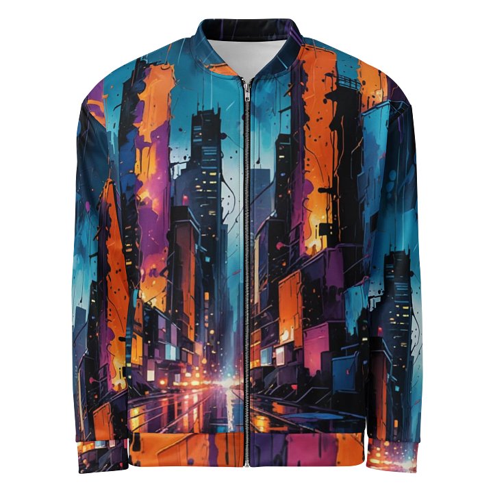 Abstract City 1 Bomber Jacket product image (1)