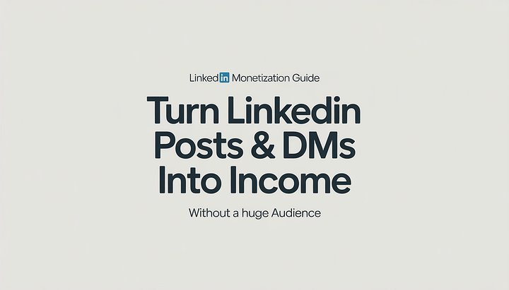 Turn LinkedIn Posts and DMs into Daily income — Without a Huge Audience product image (1)