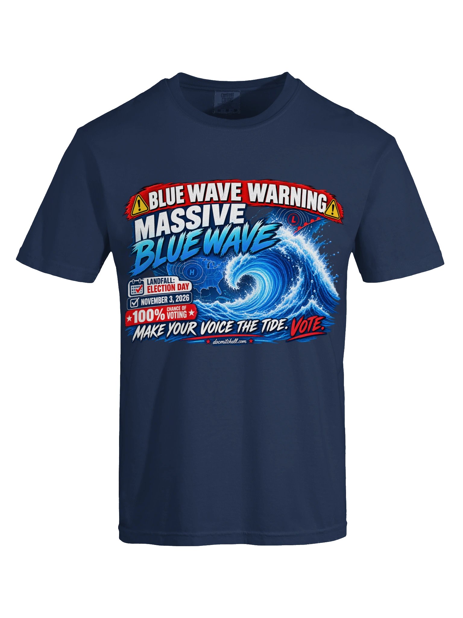 Blue Wave Warning Tee product image (13)