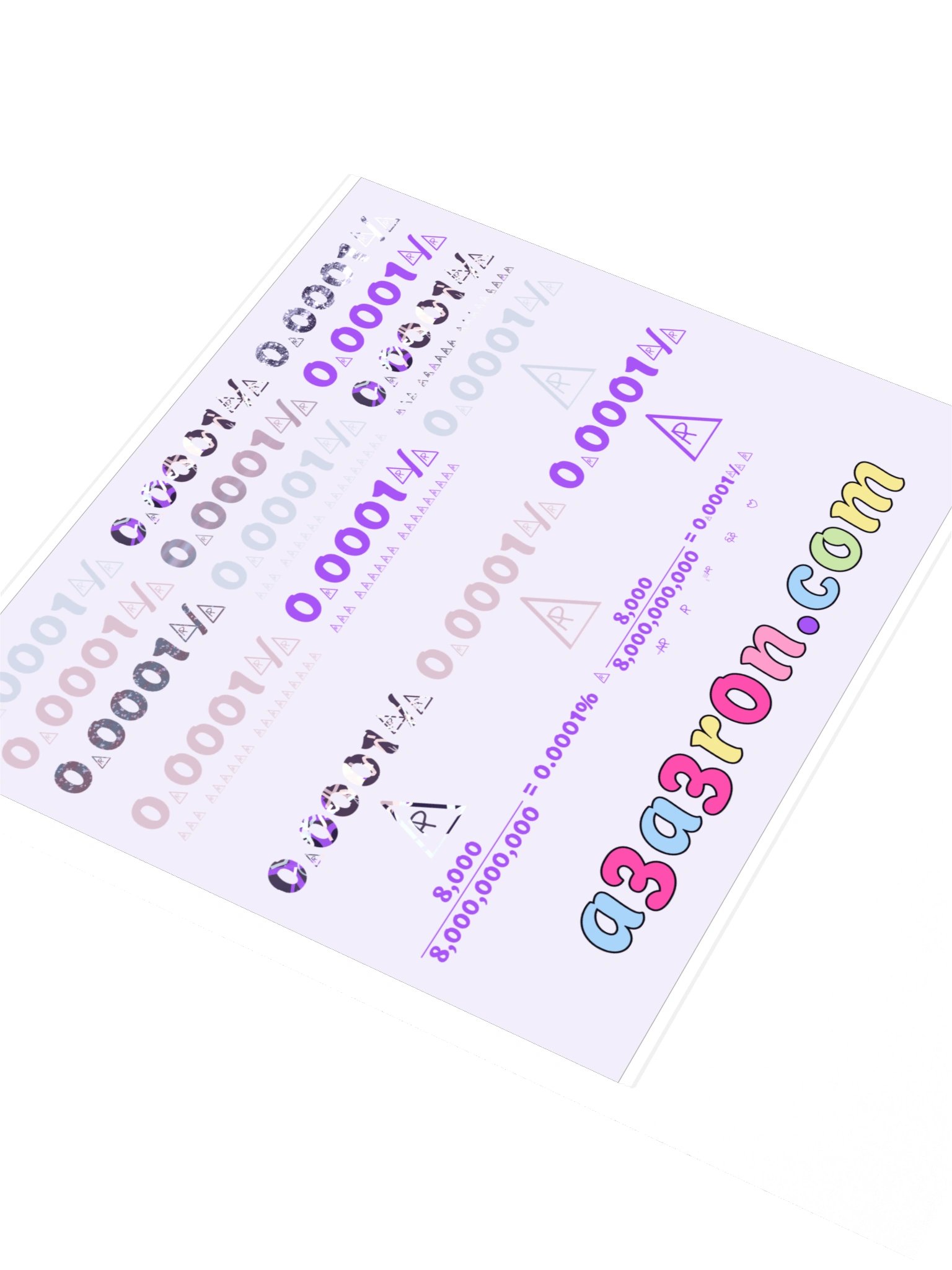 Mega Sticker Pack Vol 3 — Numbers & Equations · Transfer Sheet product image (2)