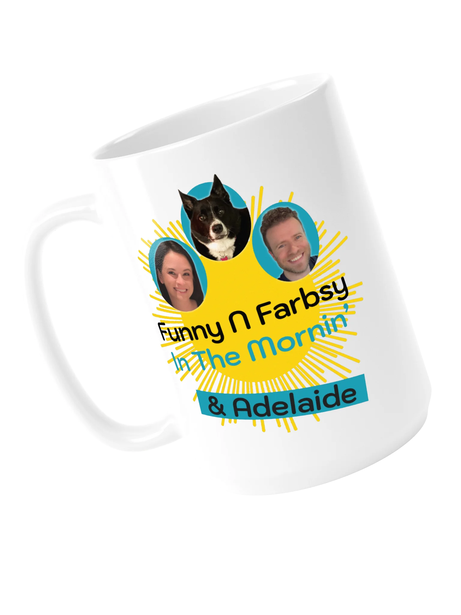 Funny N Farbsy (& Adelaide) in the Mornin' Mug (White) product image (5)