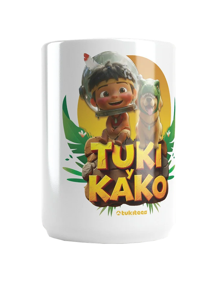 TUKI Y KAKO Adventure White Glossy Mug product image (1)