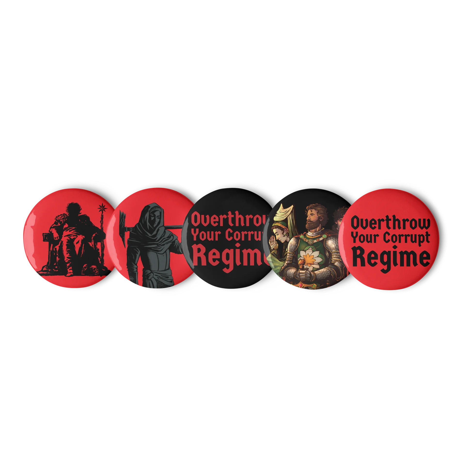 Dark Throne - RULE RPG 5 Button Set product image (1)