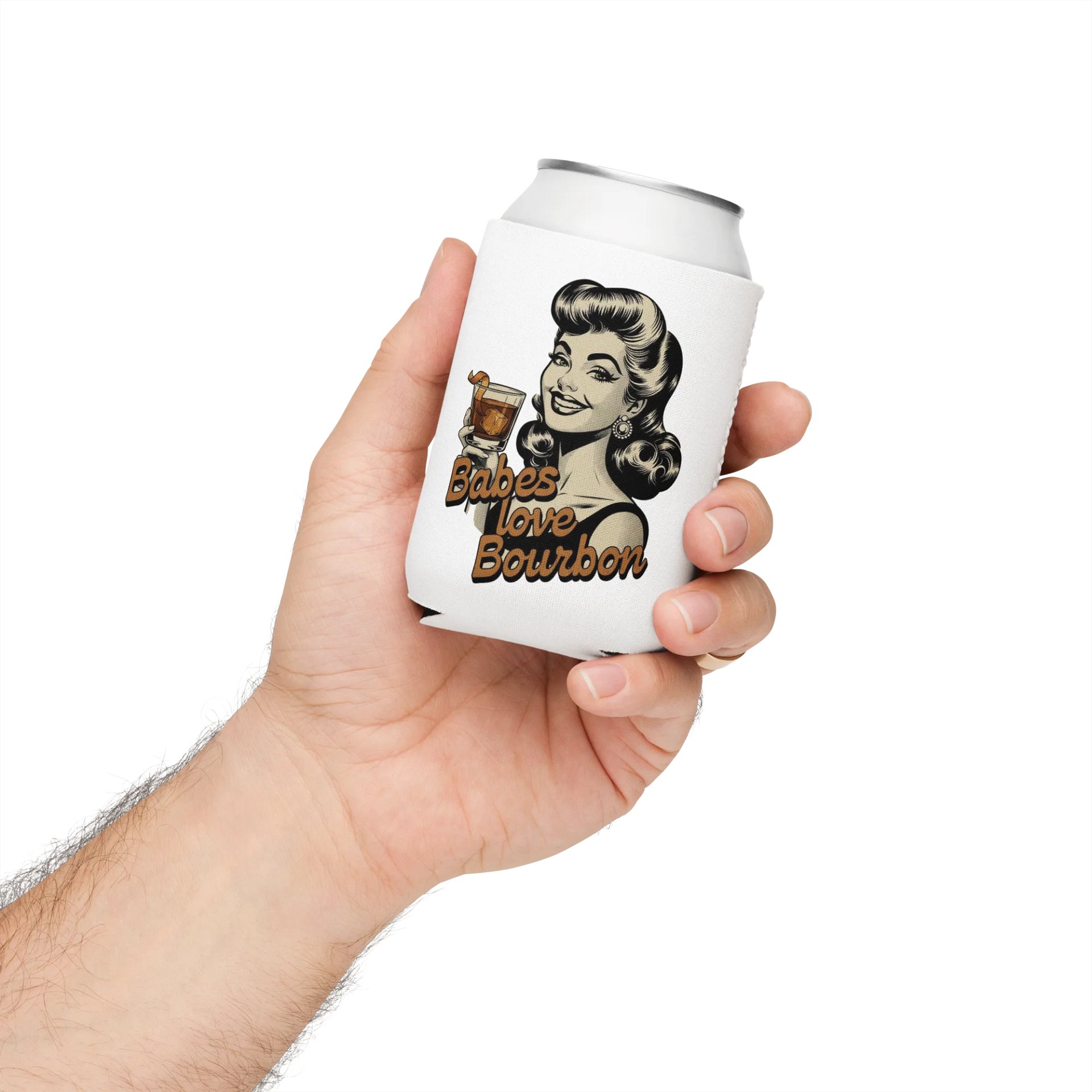 Babes Love Bourbon Coozie Can Cooler product image (3)