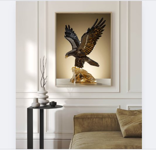 Crystal Eagle Sculpture Wall Art product image (8)