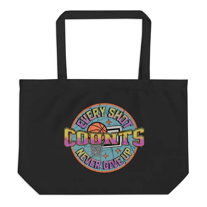 Every Shot Counts Basketball Hoops of Inspiration Tote Bag product image (1)
