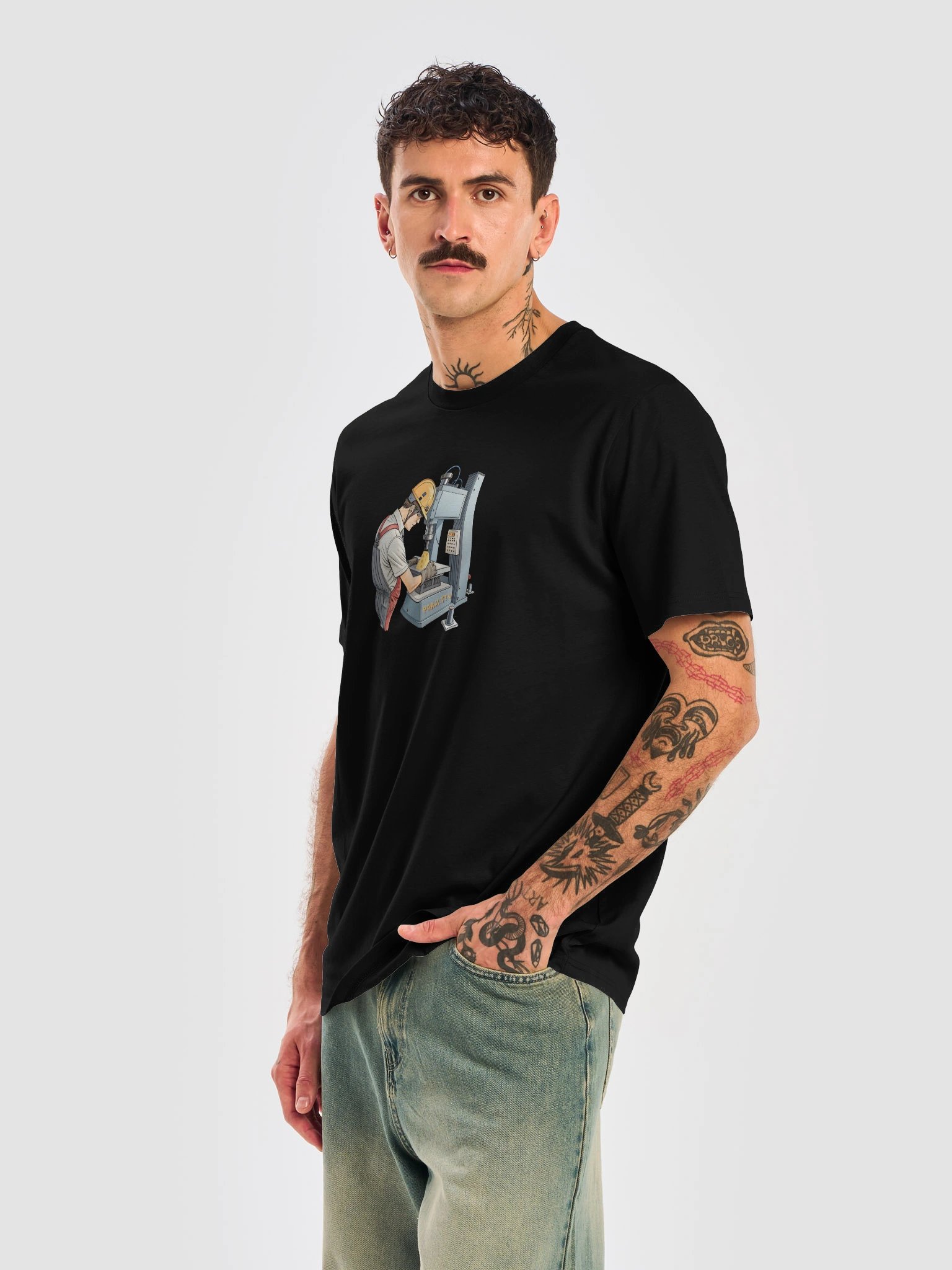 cheese press | organic tee product image (4)