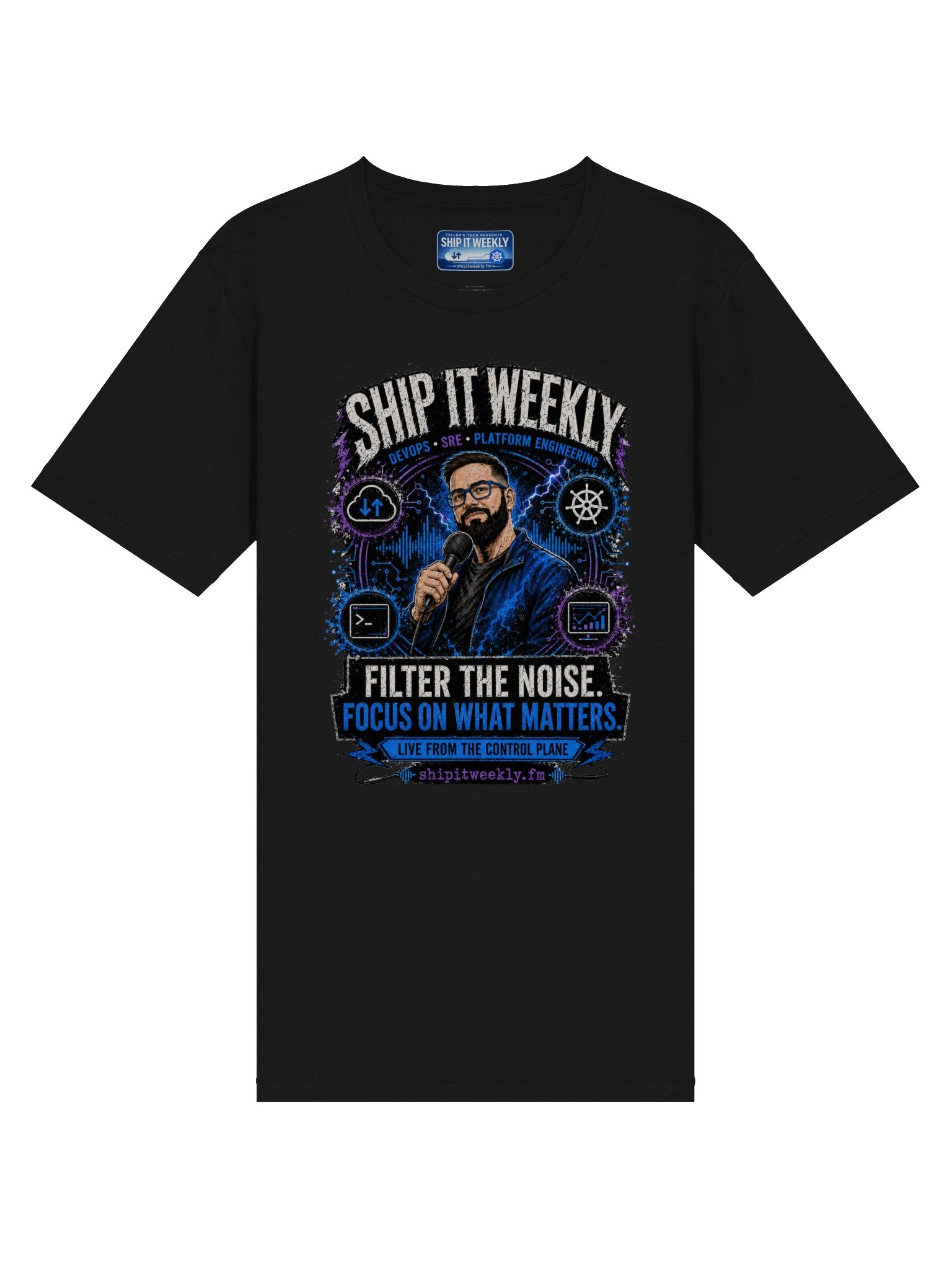 Ship It Weekly: Filter the Noise | Ship It Weekly DevOps Tee product image (18)