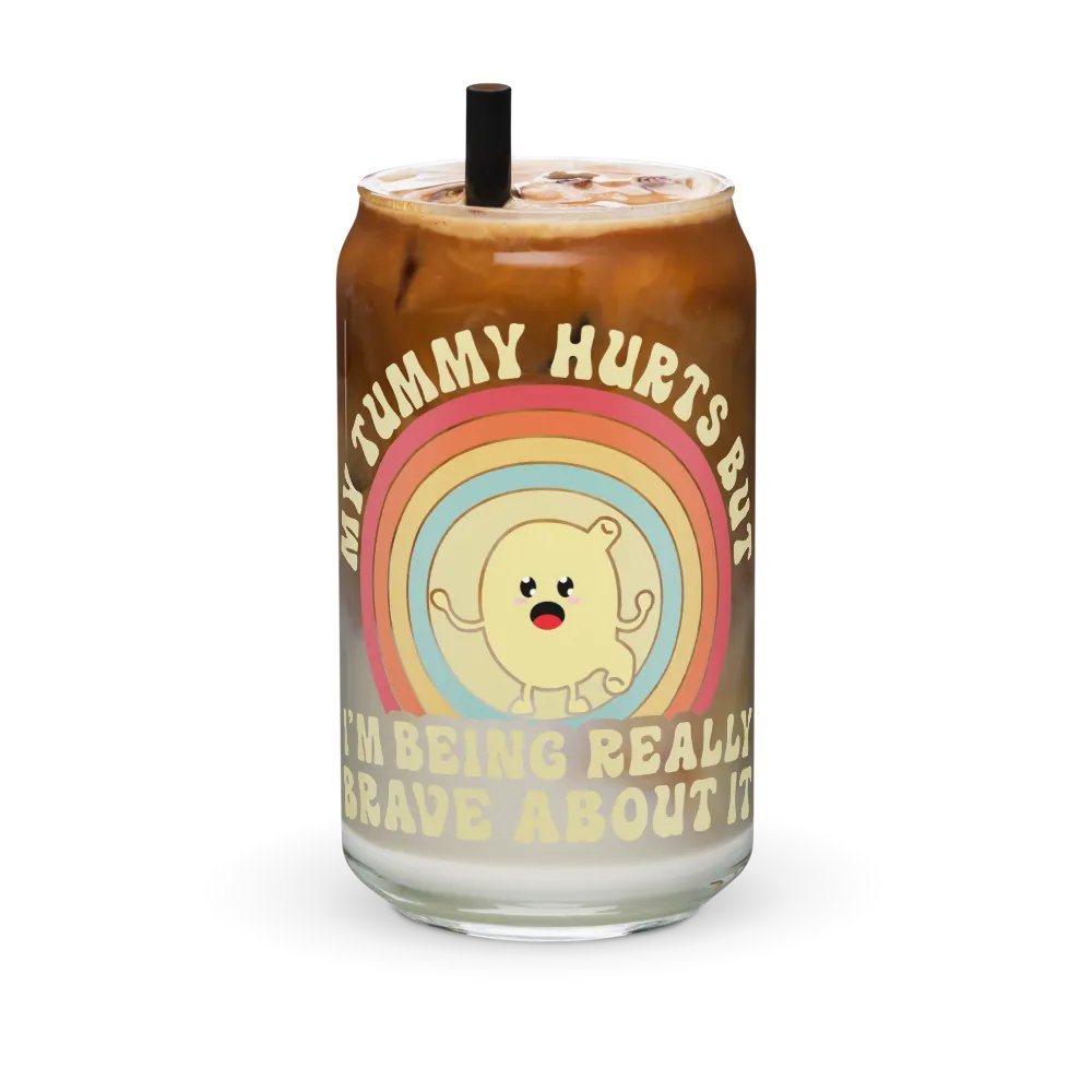 My Tummy Hurts Cup With Lid And Straw product image (6)