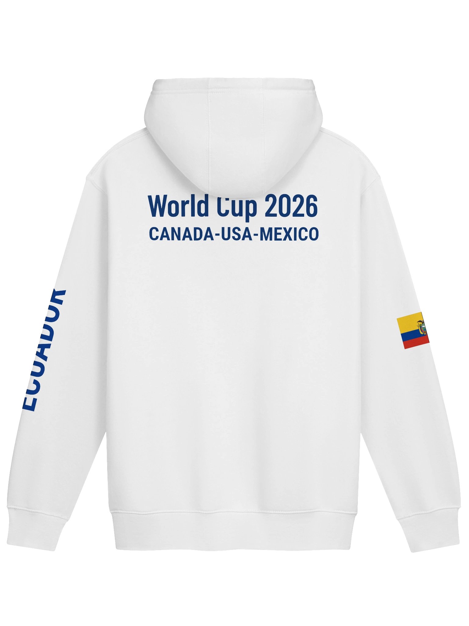 Ecuador 2026 World Cup Flag Hoodie - Premium 3-End Fleece - Unisex Hoodie product image (9)