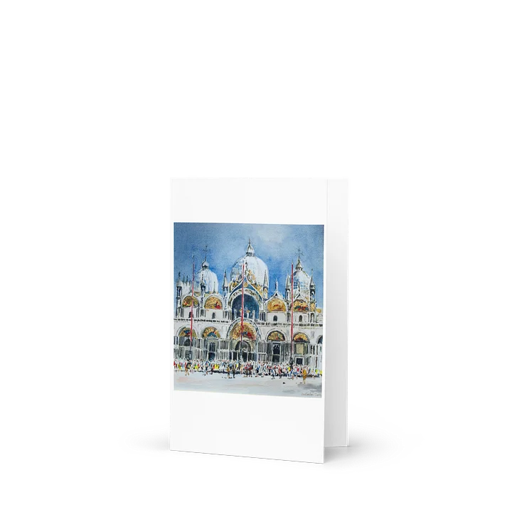 Basilica St Marco, Venice (watercolour) - Greeting Card product image (1)