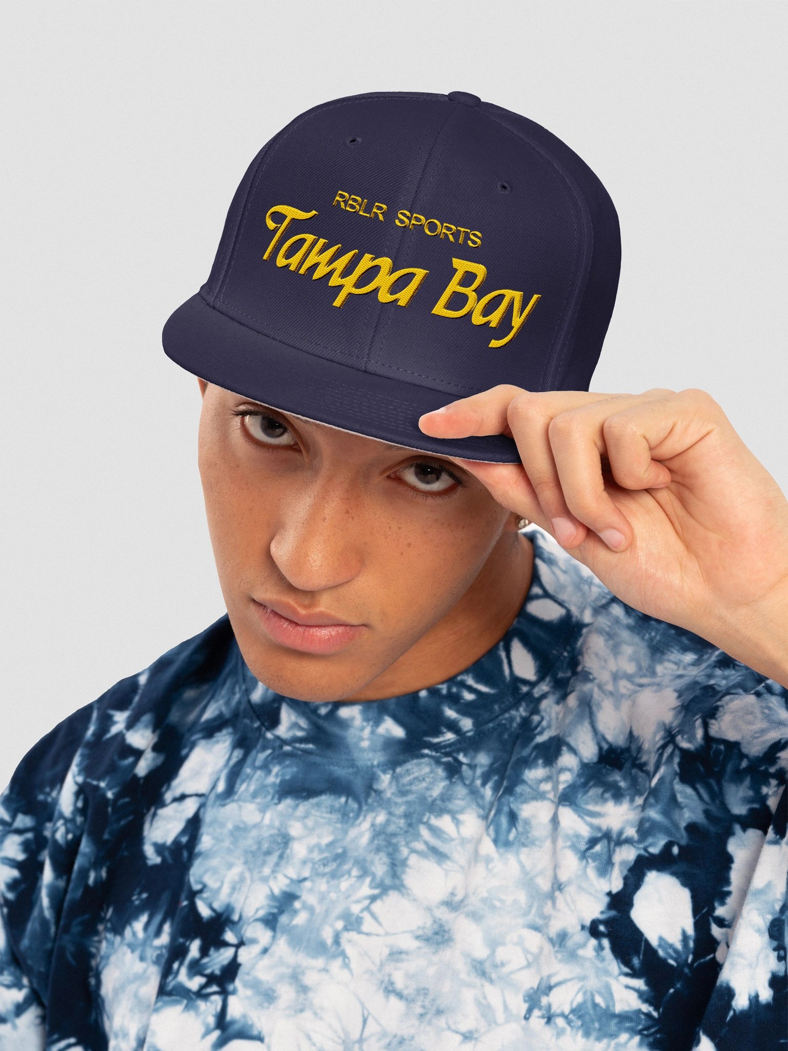 RBLR Script Hat (Navy/Yellow) product image (5)
