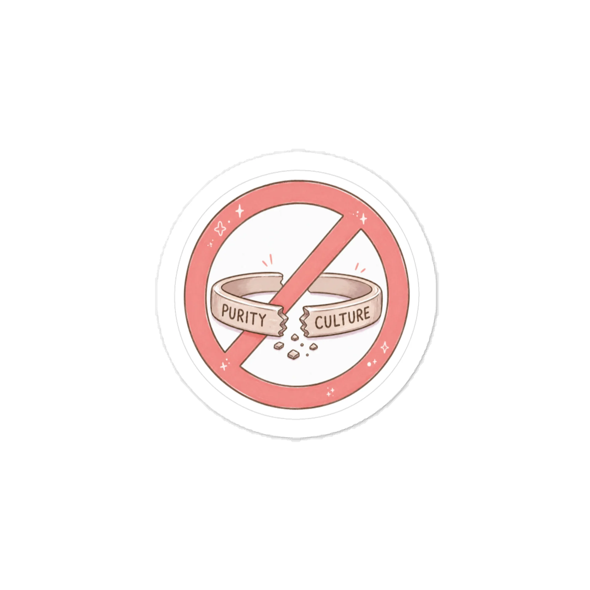 Cancel Purity Culture Sticker | Water & Scratch Resistant Decal product image (2)