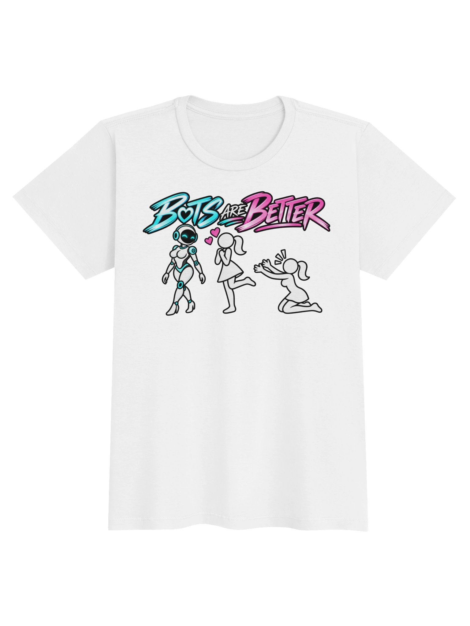 BOTS ARE BETTER — Woman + Female Bot, Women's Tee product image (3)