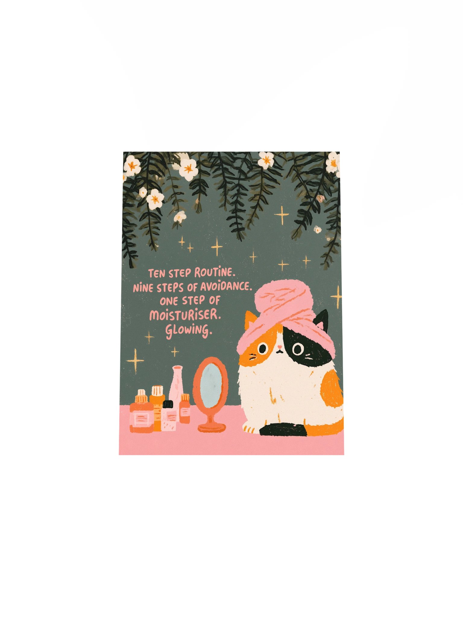 Cat Skincare Glow Poster product image (32)