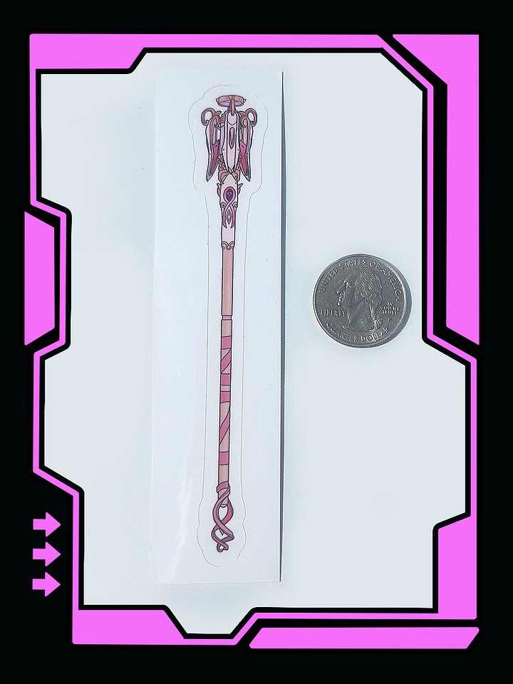 Rose Gold Pink Staff Sticker product image (2)