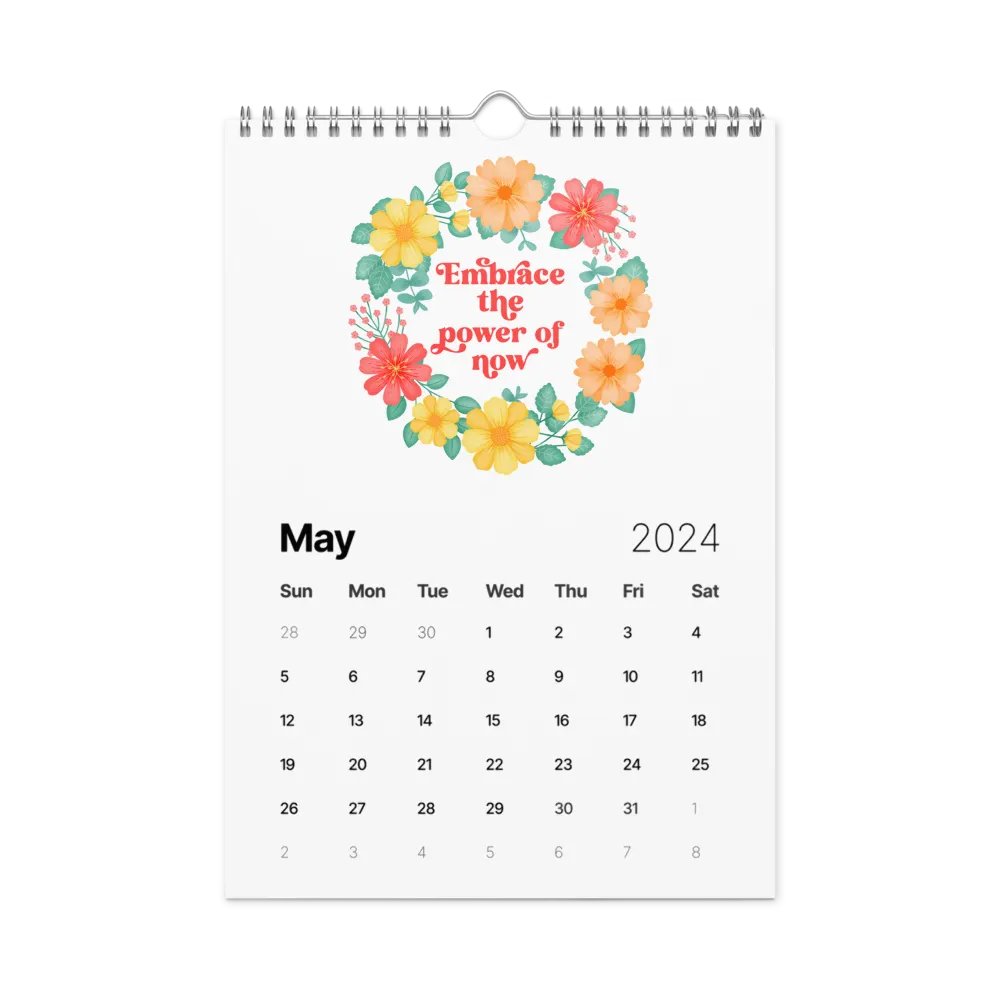 Vibrant Floral Motivational Quotes Calendar product image (9)