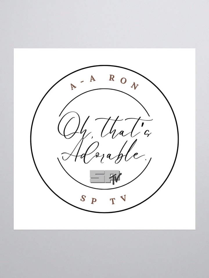 Oh That's Adorable - A-A Ron Sticker product image (2)
