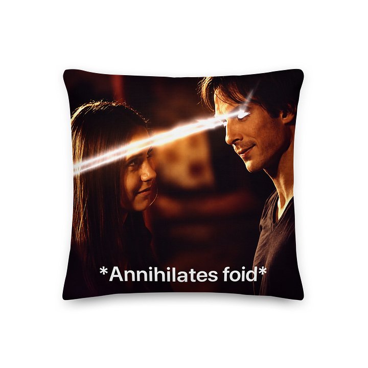 Annihilates foid meme pillow product image (1)
